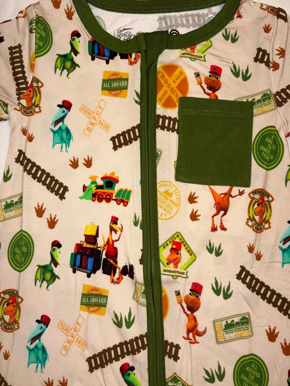 Emerson and Friends Dinosaur Train bamboo baby shortie romper sz 18-24 month NWT